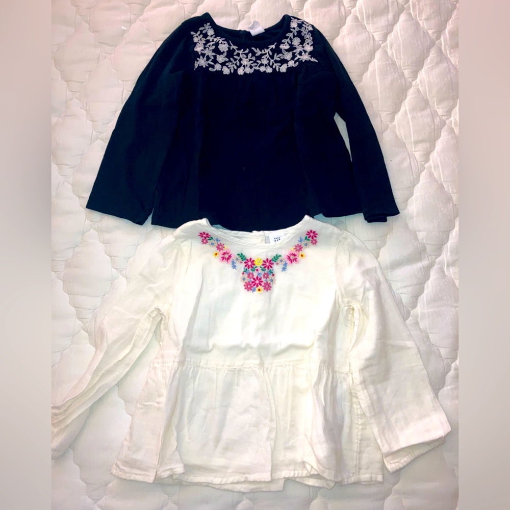Baby Gap Embroidered Girls Dress Shirt Bundle - 4T NWOT